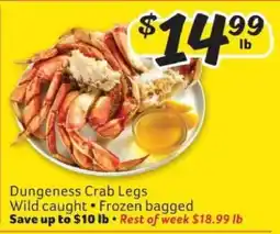 Winn Dixie Dungeness Crab Legs offer