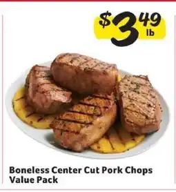 Winn Dixie Boneless Center Cut Pork Chops Value Pack offer