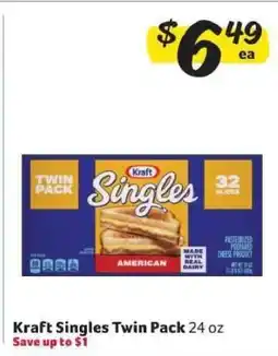 Winn Dixie Kraft Singles Twin Pack offer