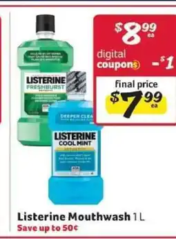Winn Dixie Listerine Mouthwash offer