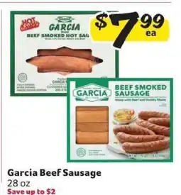 Winn Dixie Garcia Beef Sausage offer