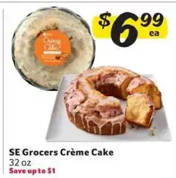 Winn Dixie SE Grocers Crème Cake offer