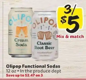 Winn Dixie Olipop Functional Sodas offer