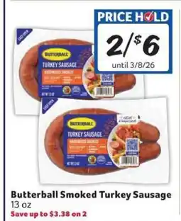 Winn Dixie Butterball Smoked Turkey Sausage offer