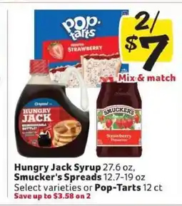 Winn Dixie Hungry Jack Syrup, Smucker's Spreads, Pop-Tarts offer