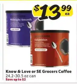 Winn Dixie Know & Love or SE Grocers Coffee offer