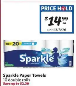Winn Dixie Sparkle Paper Towels offer