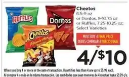 Food 4 Less Cheetos, Doritos, or Ruffles offer