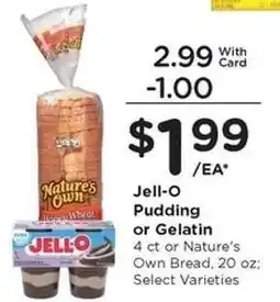 Kroger Jell-O Pudding or Gelatin offer
