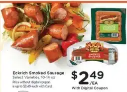 Kroger Eckrich Smoked Sausage offer