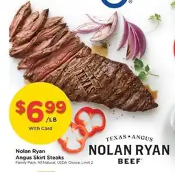 Kroger Nolan Ryan Angus Skirt Steaks offer