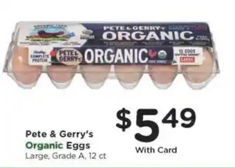Kroger Pete & Gerry's Organic Eggs offer
