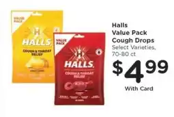 Kroger Halls Value Pack Cough Drops offer
