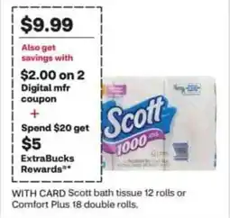 CVS Scott bath tissue offer