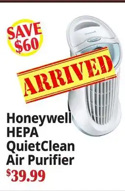 Ocean State Job Lot Honeywell HEPA QuietClean Air Purifier offer