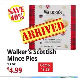 Ocean State Job Lot Walker's Scottish Mince Pies offer