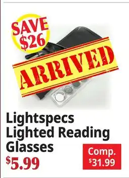 Ocean State Job Lot Lightspecs Lighted Reading Glasses offer