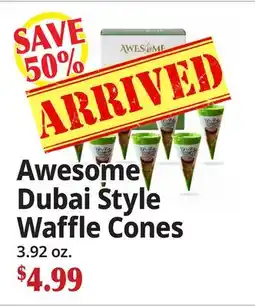 Ocean State Job Lot Awesome Dubai Style Waffle Cones offer