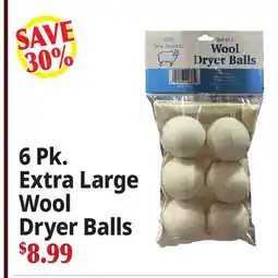 Ocean State Job Lot 6 Pk. Extra Large Wool Dryer Balls offer