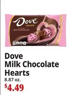 Ocean State Job Lot Dove Milk Chocolate Hearts offer