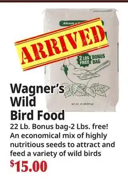 Ocean State Job Lot Wagner's Wild Bird Food offer