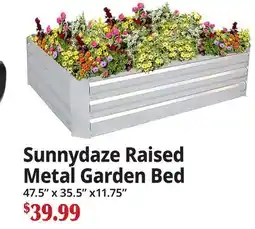 Ocean State Job Lot Sunnydaze Raised Metal Garden Bed offer