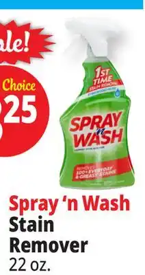 Ocean State Job Lot Spray 'n Wash Laundry Stain Remover 22 oz offer