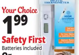 Ocean State Job Lot Safety First Digital Thermometer offer