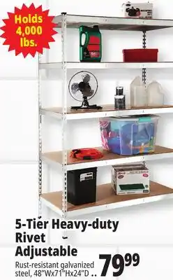 Ocean State Job Lot 5-Tier Heavy-duty Rivet Adjustable offer