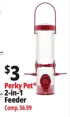 Ocean State Job Lot Perky Pet 2-in-1 Feeder offer