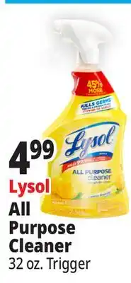 Ocean State Job Lot Lysol All Purpose Lemon Breeze Cleaner 32 oz offer
