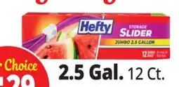 Ocean State Job Lot Hefty Storage Jumbo Gallon Slider Bags 12 Count offer