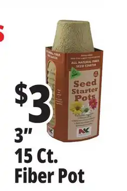 Ocean State Job Lot NK Lawn & Garden All Natural Fiber 3 Round Seed Starter Pots 15 Pots offer