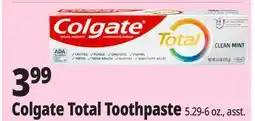 Ocean State Job Lot Colgate Total Toothpaste offer