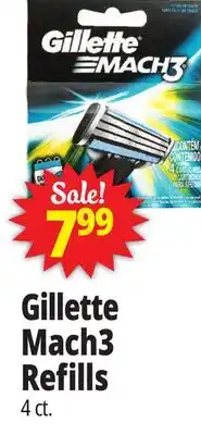 Ocean State Job Lot Gillette Mach3 Razor Blade Refills 4 Count offer