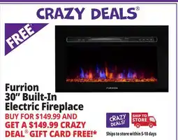 Ocean State Job Lot Furrion 30 Built-In Electric Fireplace Black offer