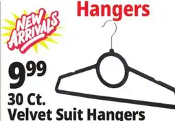 Ocean State Job Lot 30 Ct. Velvet Suit Hangers offer