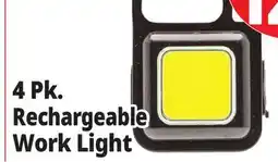Ocean State Job Lot 4 Pk. Rechargeable Work Light offer