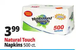 Ocean State Job Lot Natural Touch Family Pack 1-Ply Paper Luncheon Napkins 500-count offer