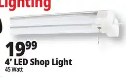 Ocean State Job Lot ZGB 45W LED Shop Light 4' offer