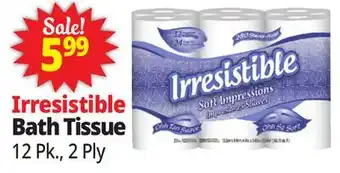 Ocean State Job Lot Irresistible Bath Tissue offer