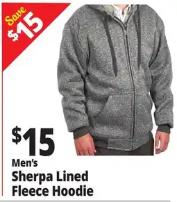 Ocean State Job Lot Men's Sherpa Lined Fleece Hoodie offer