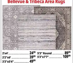 Ocean State Job Lot Bellevue & Tribeca Rugs offer