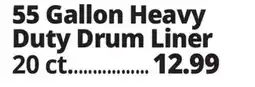 Ocean State Job Lot Rough Stuff 55 Gal Heavy-Duty Trash Bags 20 Count offer