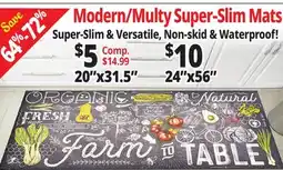 Ocean State Job Lot Modern/Multy Super-Slim Mats offer