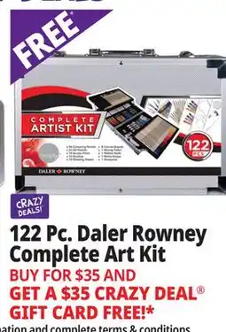 Ocean State Job Lot 122 Pc. Daler Rowney Complete Art Kit offer