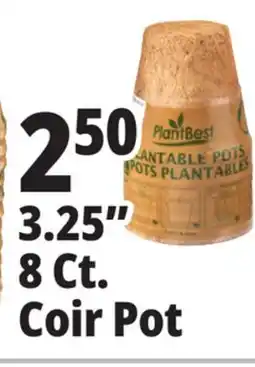 Ocean State Job Lot PlantBest Plantable 3.25 Coconut Coir Pots 8 Count offer