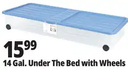 Ocean State Job Lot 14 Gal. Under The Bed with Wheels offer