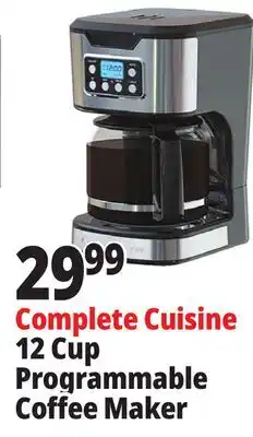 Ocean State Job Lot Complete Cuisine 12 Cup Programmable Coffee Maker offer