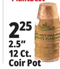 Ocean State Job Lot PlantBest Plantable 2.5 Coconut Coir Pots 12 Count offer